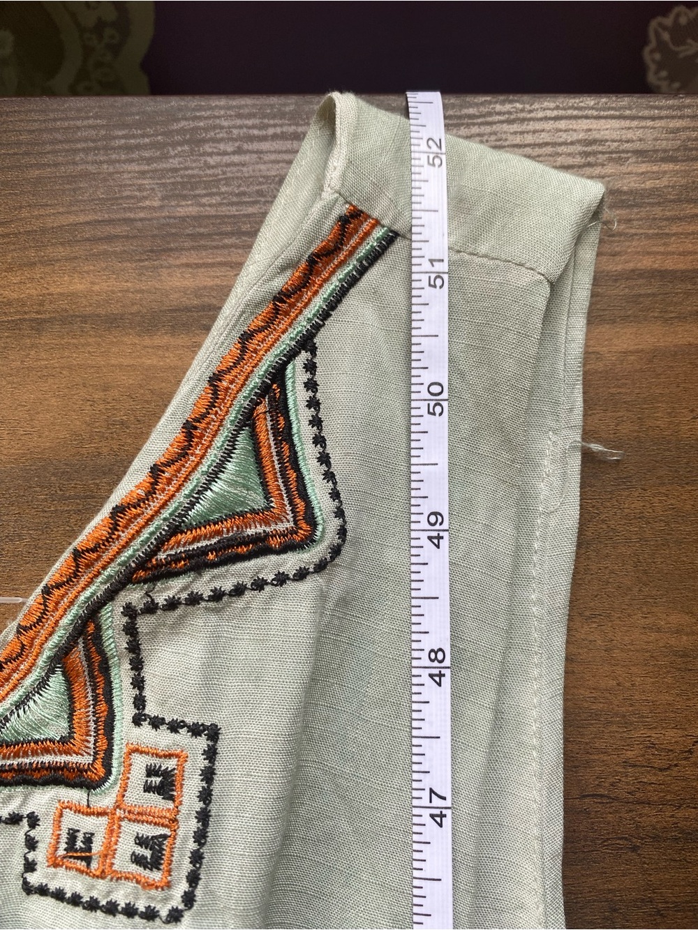 POL Sage Green Sleeveless Embroidered Maxi Dress - Picture 7 of 8